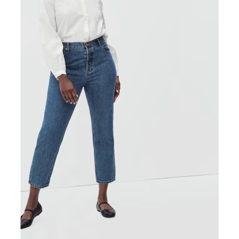 EVERLANE The Curvy 90s Cheeky Jean Size 24 Ankle Button-Fly - Picture 3 of 14